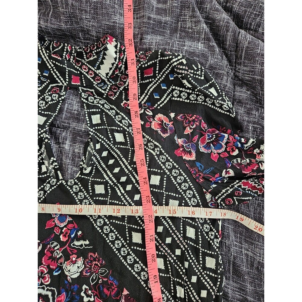 Express Keyhole Mini Dress Size XS Long Sleeve Black Pink Blue White - Picture 10 of 10